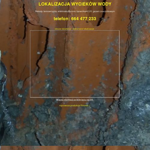 Kamera termowizyjna wyciek wody