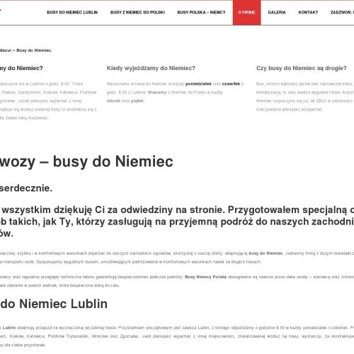 Bełchatów - busy do niemiec