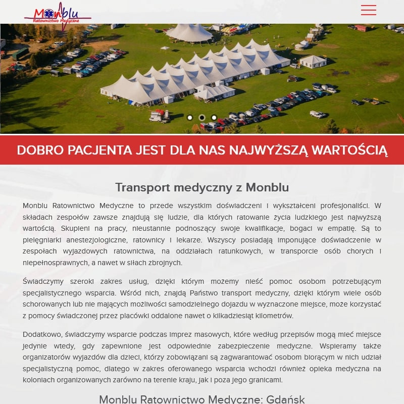 Transport sanitarny w Elblągu