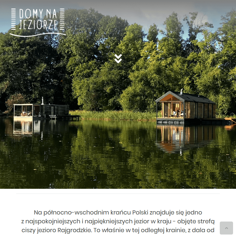 Komfortowe domki nad jeziorem w Warszawie
