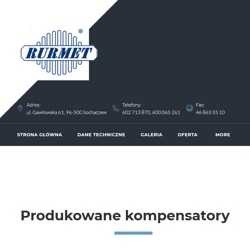 Kompensatory metalowe wielowarstwowe